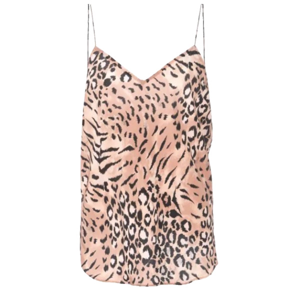 Y2K Paige‎ Cicely Silk Leopard Mobwife Maximalist Glam Fairy Grunge Camisole XS - Picture 6 of 14